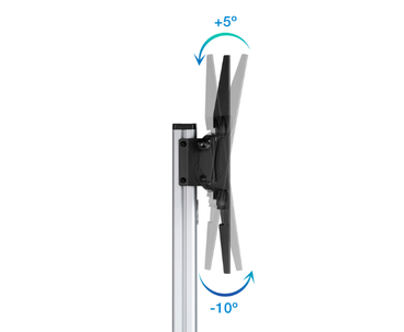 SOPORTE SUELO HERA CON RUEDAS 37''-86'' NEGRO TOOQ
