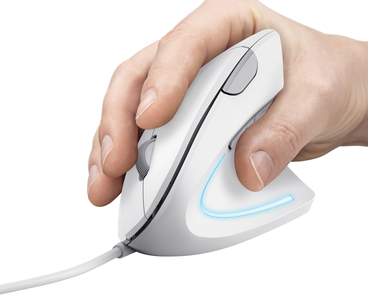 RATON OPTICO ERGONOMICO VERTICAL VERTO BLANCO TRUST