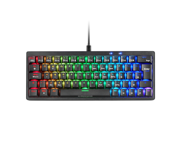 TECLADO MECANICO MKMINIPRO SWITCH BROWN RGB NEGRO MARS GAMING